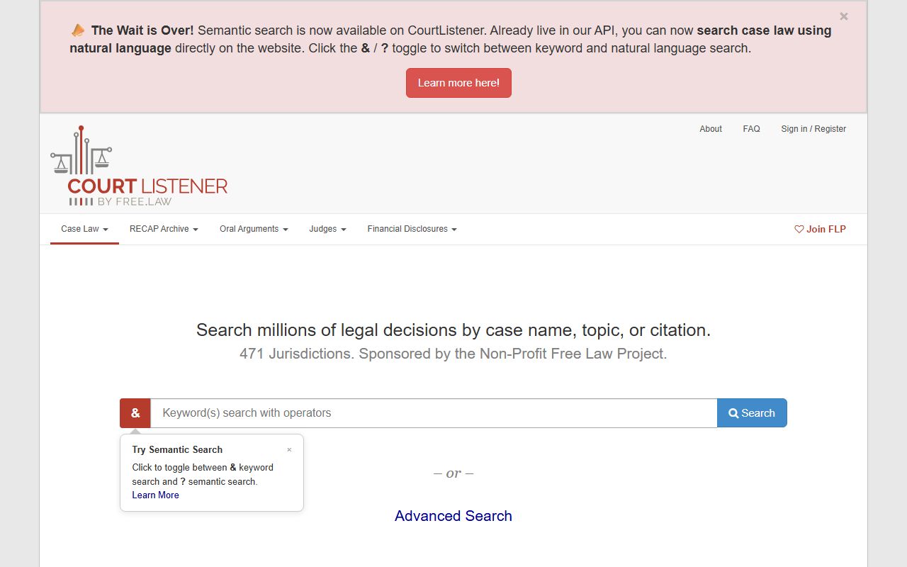 Marin County court dockets CourtListener free legal database page